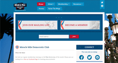 Desktop Screenshot of miraclemiledemocrats.org