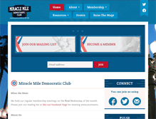 Tablet Screenshot of miraclemiledemocrats.org